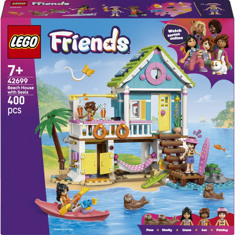 LEGO Friends Beach House with Seals 42699 Building Toy Set (400 Pieces) - Image 2